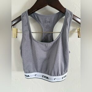 ZYIA Heather Gray Sports Bra